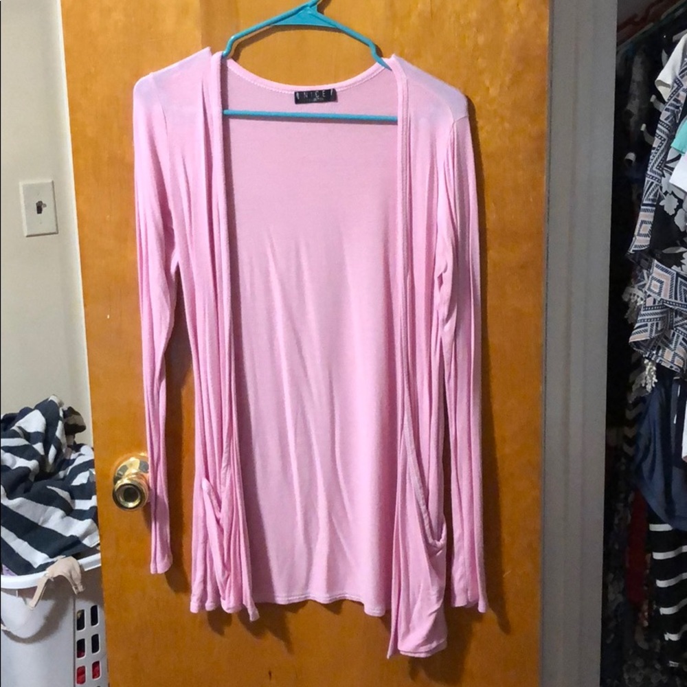 Pink cardigan